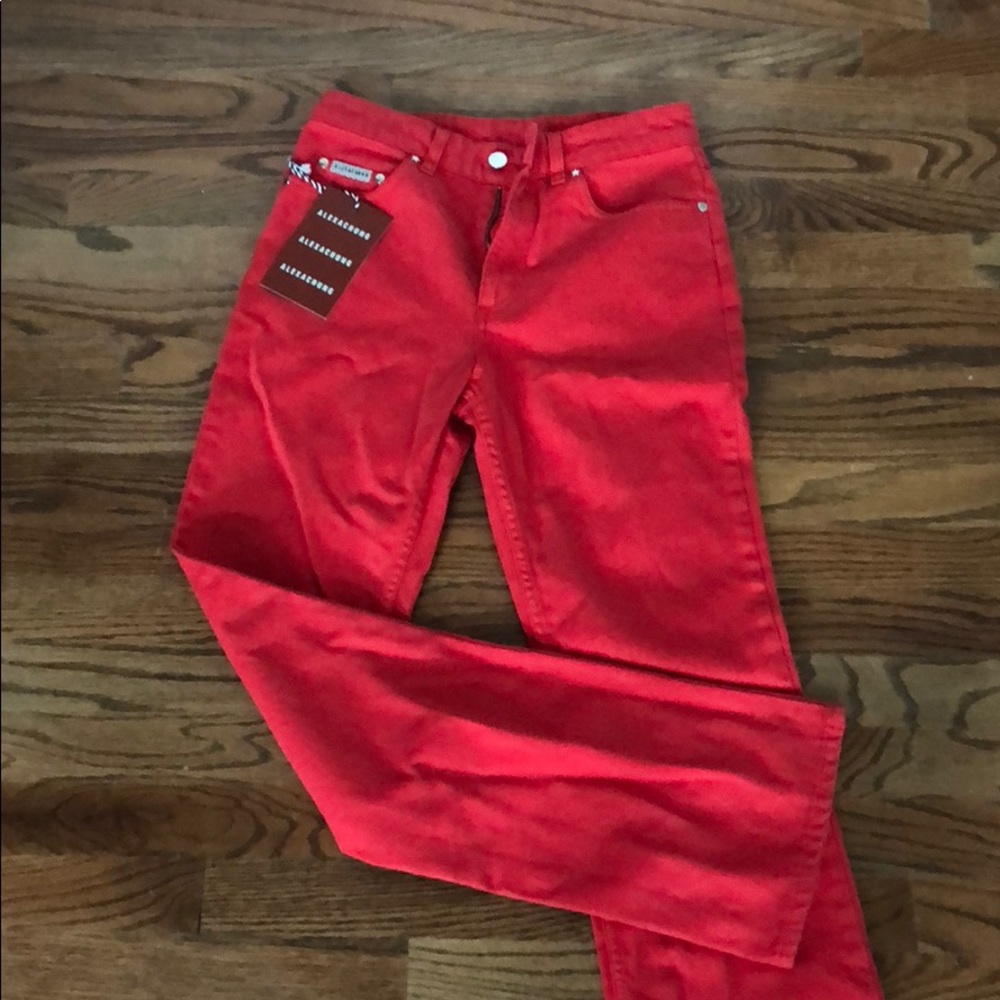 ALEXA CHUNG Red Pants
